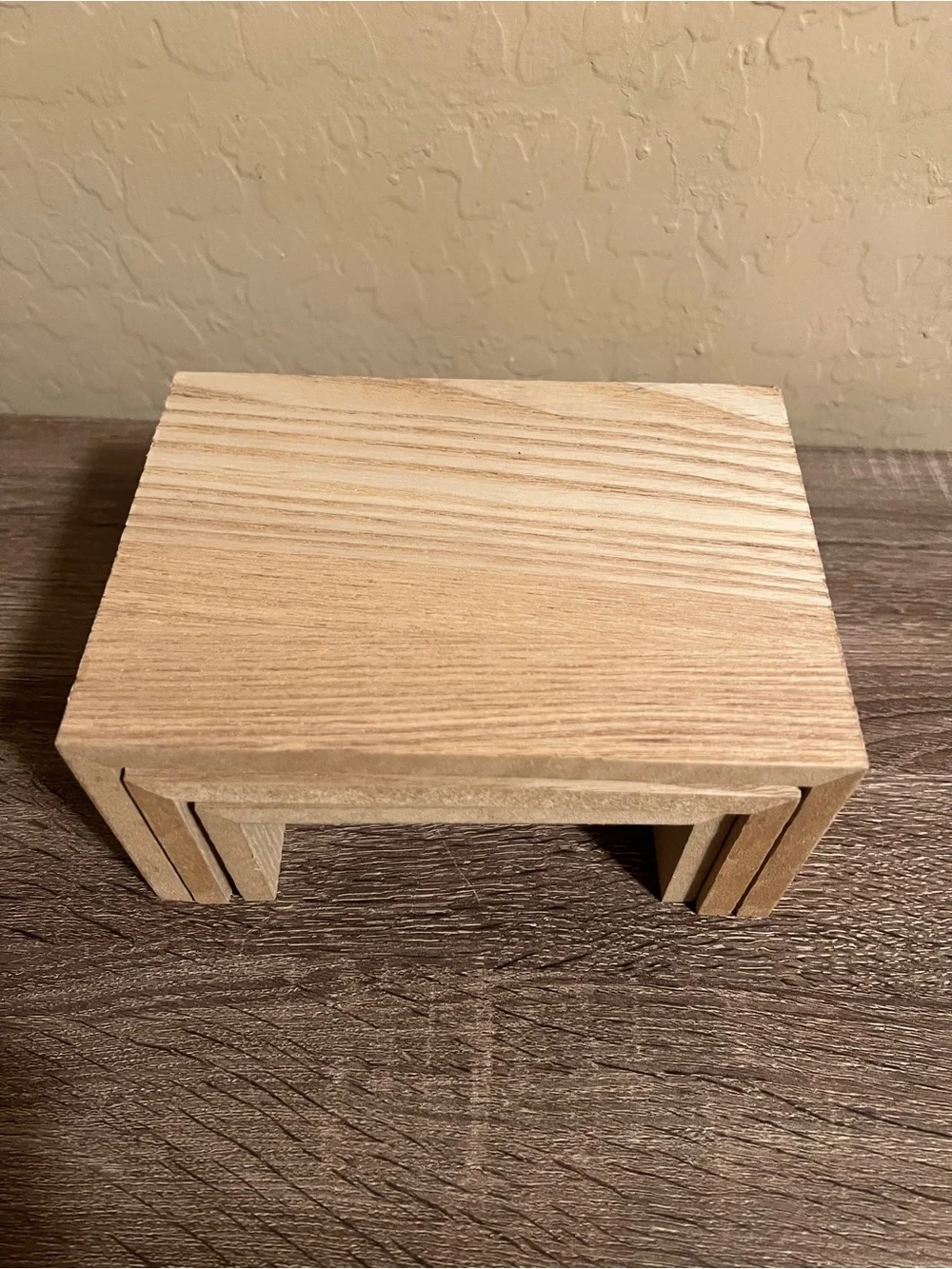 Target Bullseye Wood Tiered Risers Display Rectangle NWOT